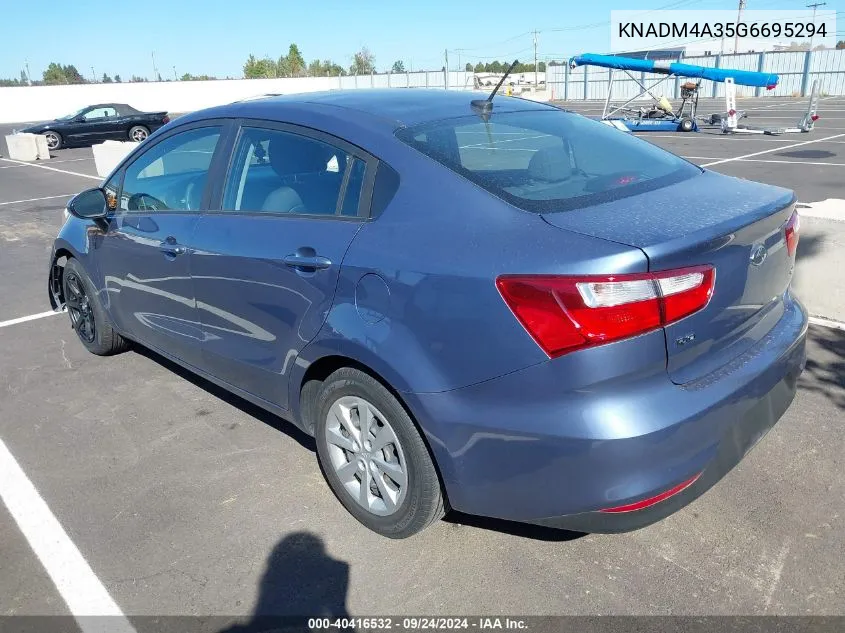 KNADM4A35G6695294 2016 Kia Rio Lx