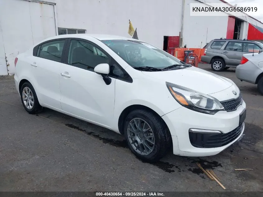 KNADM4A30G6586919 2016 Kia Rio Lx