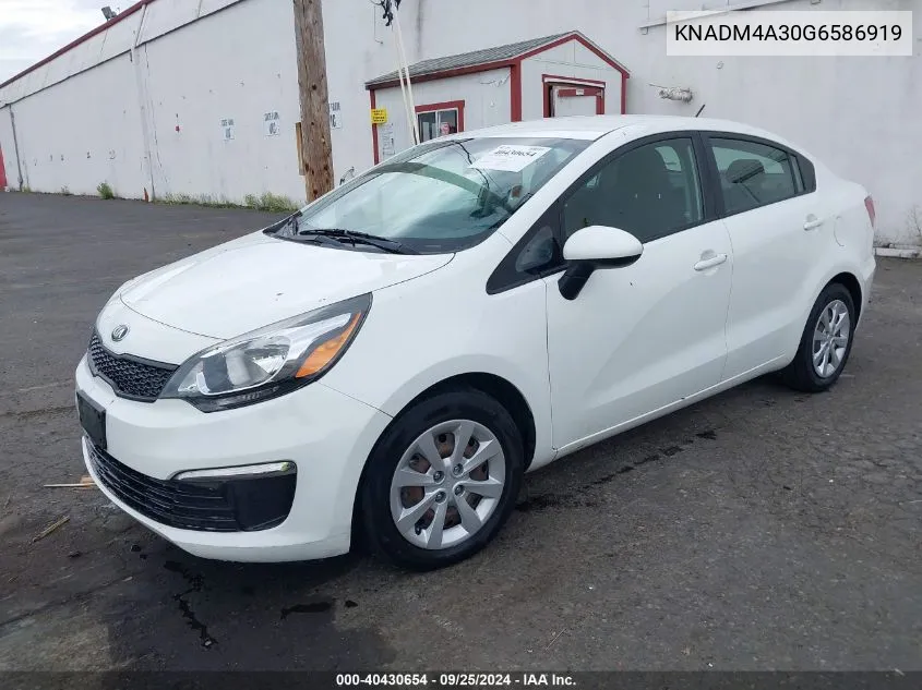 KNADM4A30G6586919 2016 Kia Rio Lx