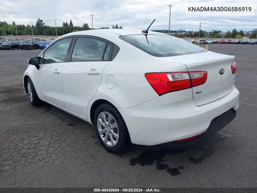 KNADM4A30G6586919 2016 Kia Rio Lx