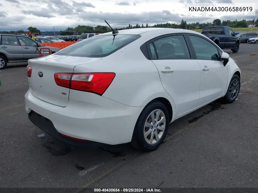 KNADM4A30G6586919 2016 Kia Rio Lx