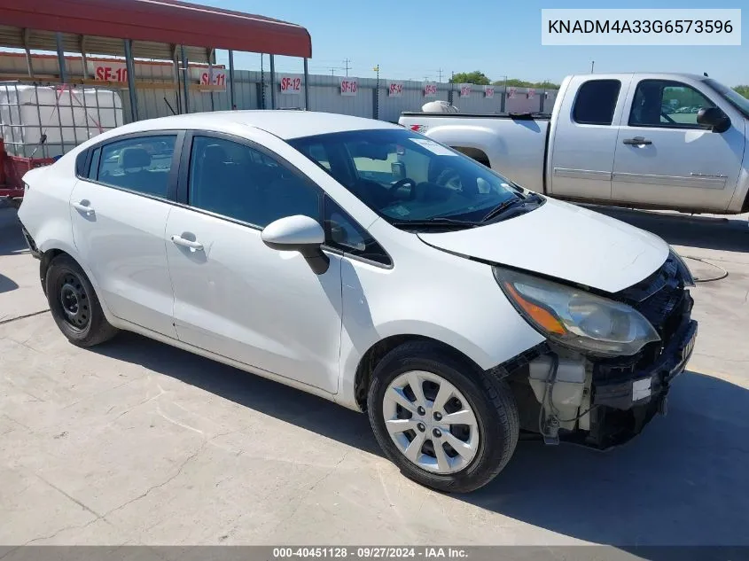 KNADM4A33G6573596 2016 Kia Rio Lx