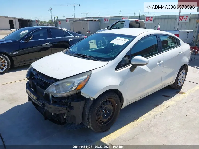 KNADM4A33G6573596 2016 Kia Rio Lx