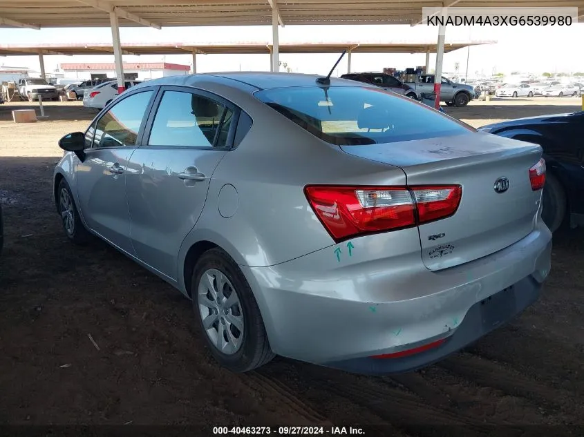 KNADM4A3XG6539980 2016 Kia Rio Lx