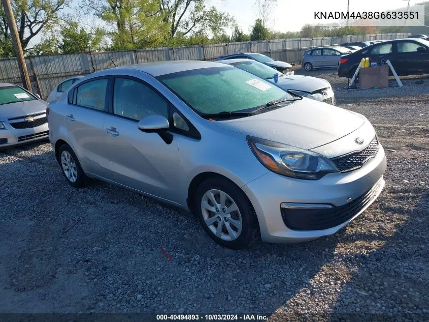 KNADM4A38G6633551 2016 Kia Rio Lx