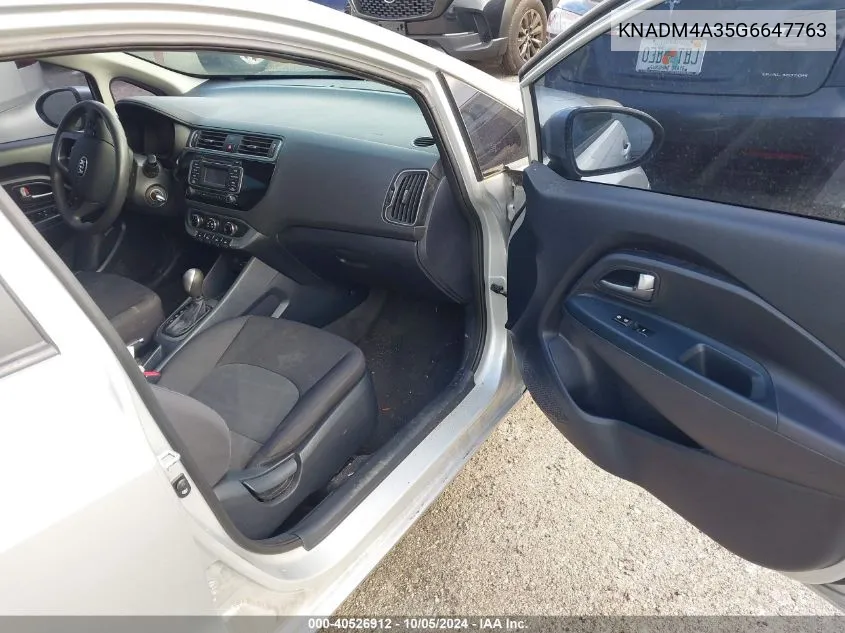 KNADM4A35G6647763 2016 Kia Rio Lx