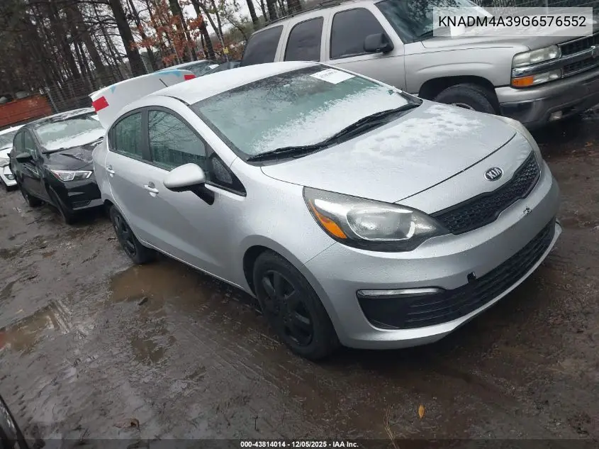 KNADM4A39G6576552 2016 Kia Rio Lx