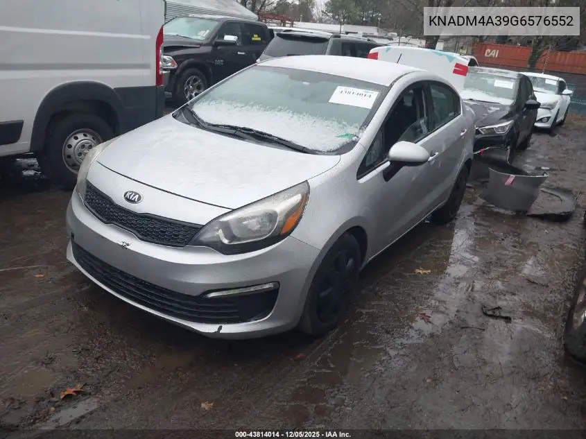 KNADM4A39G6576552 2016 Kia Rio Lx