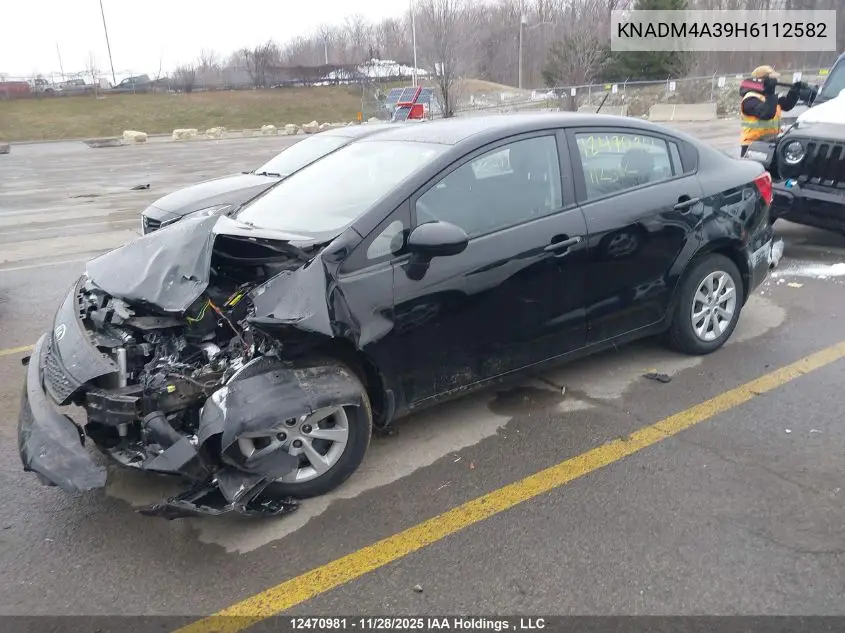 KNADM4A39H6112582 2017 Kia Rio Ex Special Edition/Ex+ W/Sunroof/Lx/Lx+/Sx/Sx W/Navigation