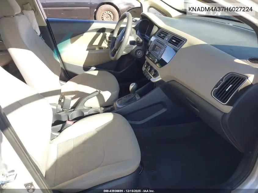 KNADM4A37H6027224 2017 Kia Rio Lx