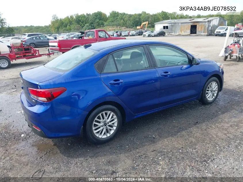 3KPA34AB9JE078532 2018 Kia Rio Ex