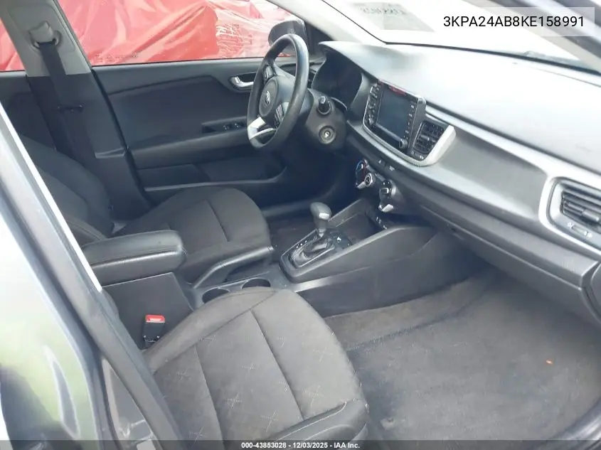 3KPA24AB8KE158991 2019 Kia Rio S