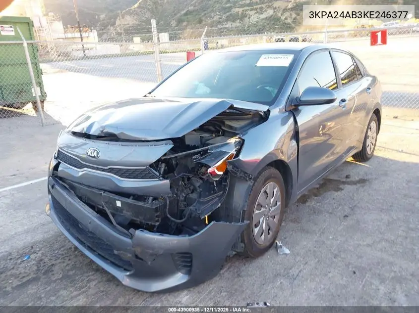 3KPA24AB3KE246377 2019 Kia Rio S