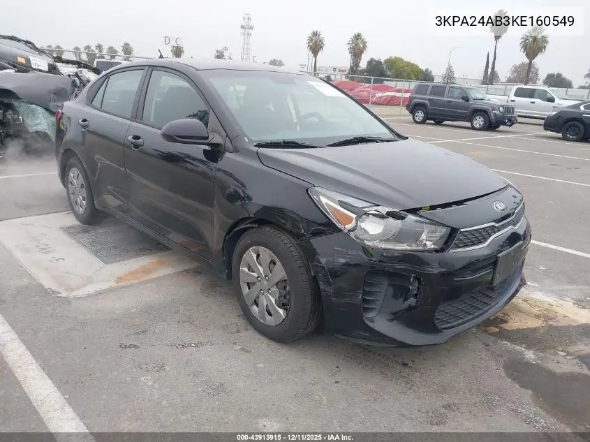 3KPA24AB3KE160549 2019 Kia Rio S