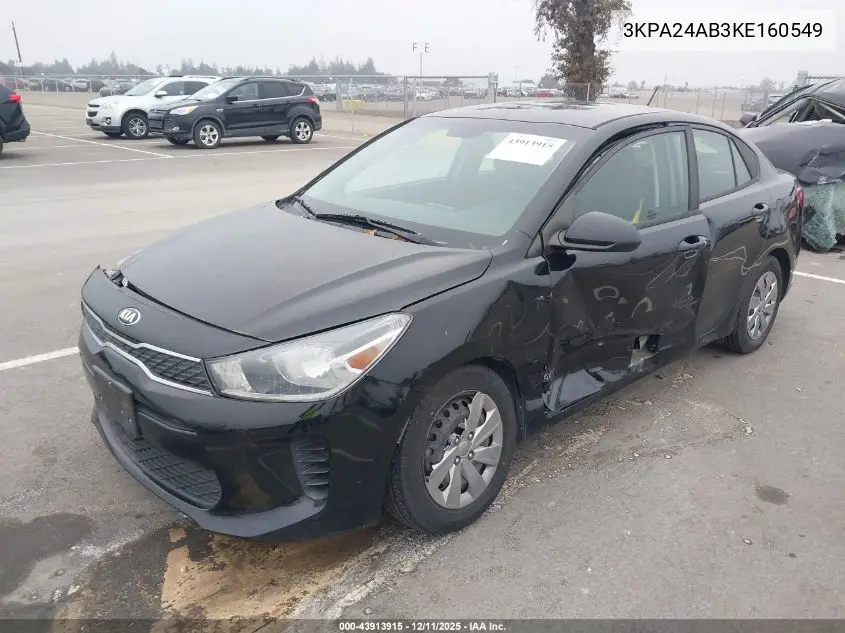 3KPA24AB3KE160549 2019 Kia Rio S
