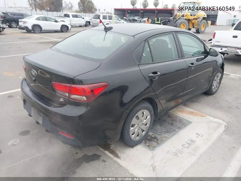 3KPA24AB3KE160549 2019 Kia Rio S