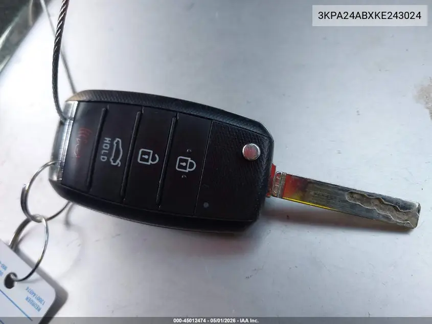 3KPA24ABXKE243024 2019 Kia Rio S