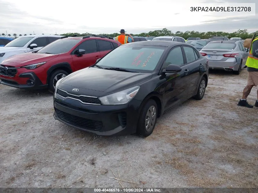 3KPA24AD9LE312708 2020 Kia Rio Lx/S