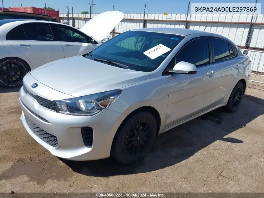 3KPA24AD0LE297869 2020 Kia Rio Lx