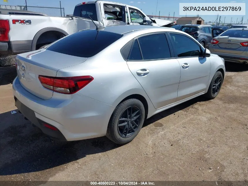 3KPA24AD0LE297869 2020 Kia Rio Lx