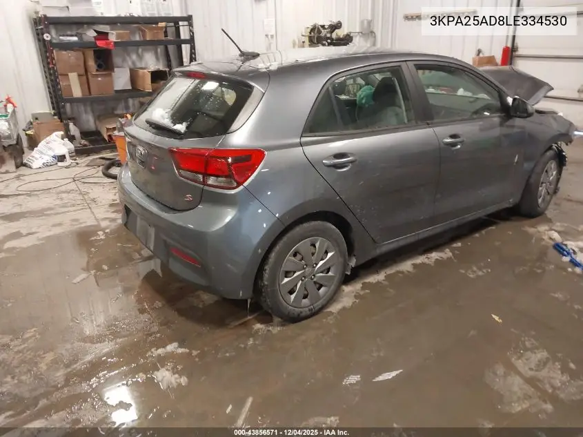 3KPA25AD8LE334530 2020 Kia Rio 5-Door S