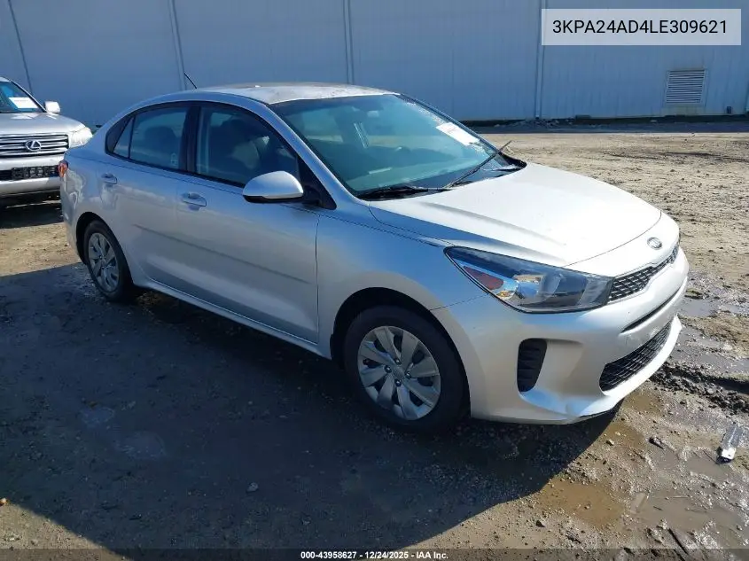 3KPA24AD4LE309621 2020 Kia Rio Lx