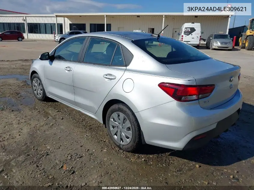 3KPA24AD4LE309621 2020 Kia Rio Lx