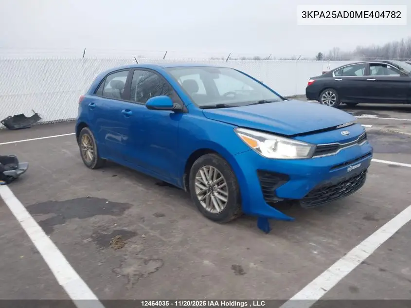 3KPA25AD0ME404782 2021 Kia Rio S