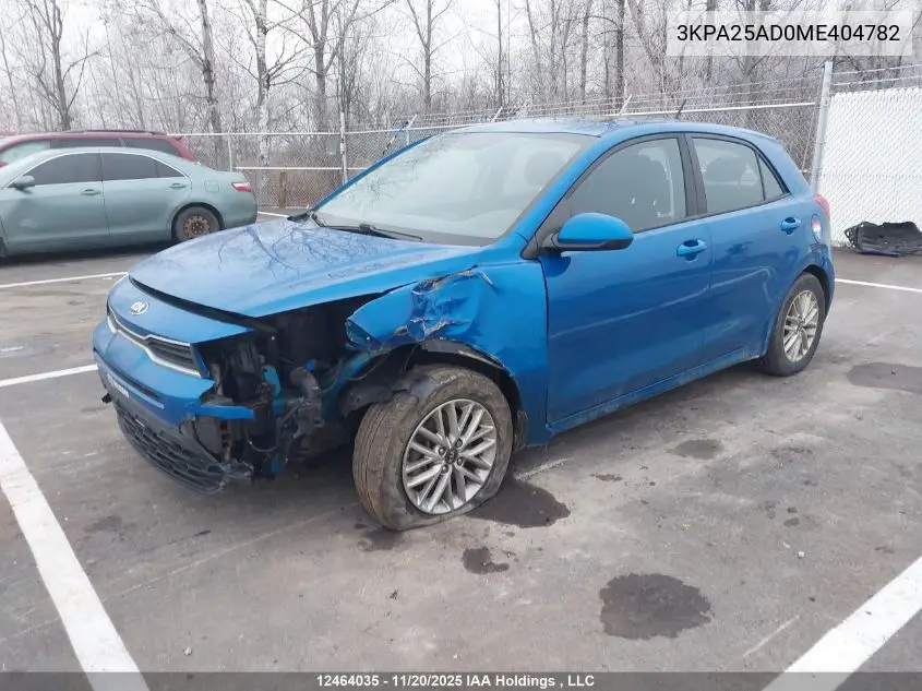 3KPA25AD0ME404782 2021 Kia Rio S