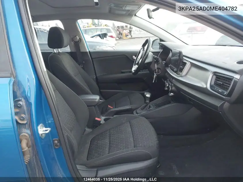 3KPA25AD0ME404782 2021 Kia Rio S