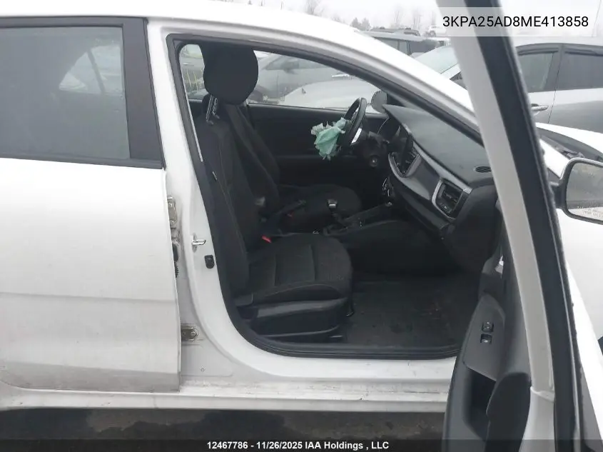 3KPA25AD8ME413858 2021 Kia Rio Lx Premium/Lx+