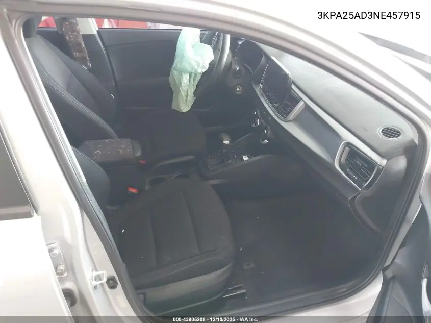 3KPA25AD3NE457915 2022 Kia Rio 5-Door S