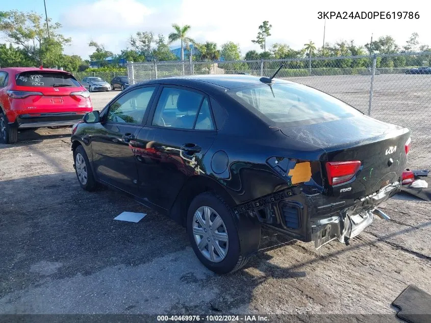 3KPA24AD0PE619786 2023 Kia Rio Lx