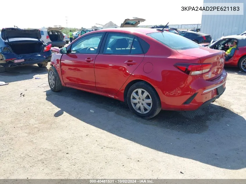 3KPA24AD2PE621183 2023 Kia Rio S