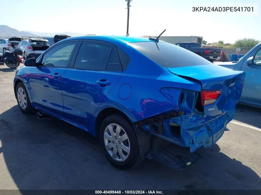 3KPA24AD3PE541701 2023 Kia Rio S