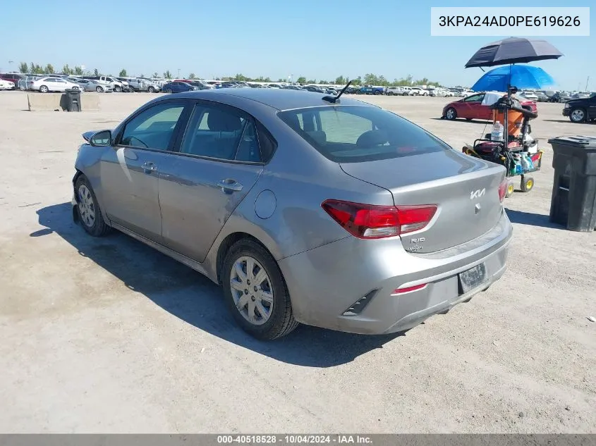 3KPA24AD0PE619626 2023 Kia Rio S