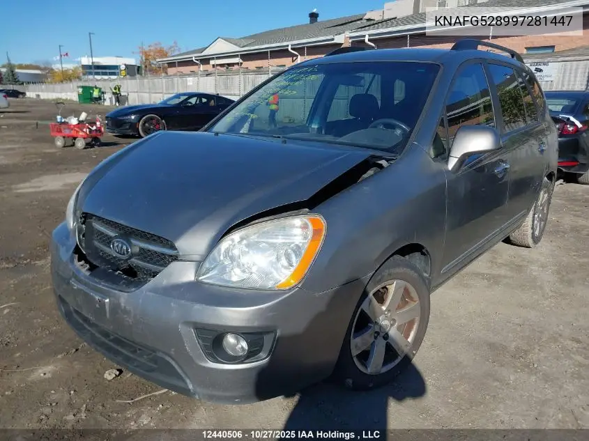KNAFG528997281447 2009 Kia Rondo Lx/Ex