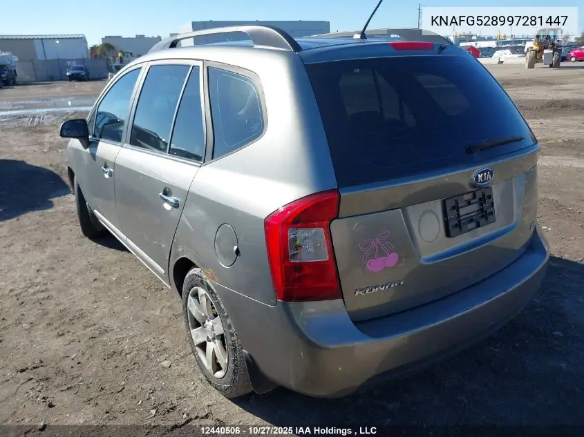 KNAFG528997281447 2009 Kia Rondo Lx/Ex