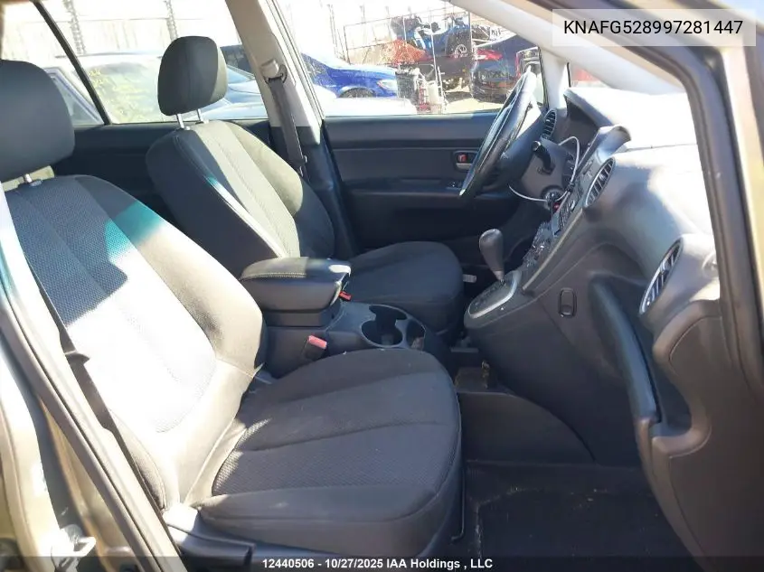 KNAFG528997281447 2009 Kia Rondo Lx/Ex