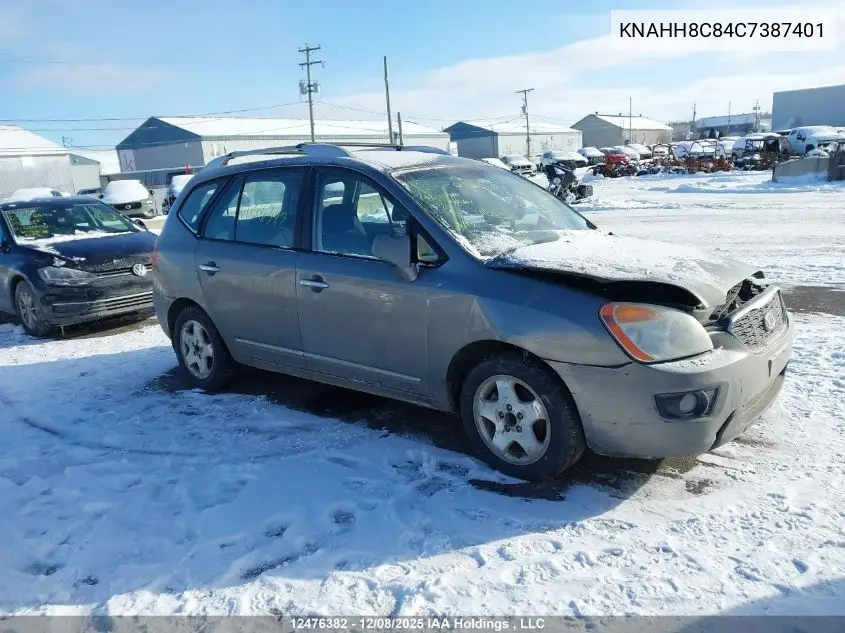 KNAHH8C84C7387401 2012 Kia Rondo Ex/Ex-Premium