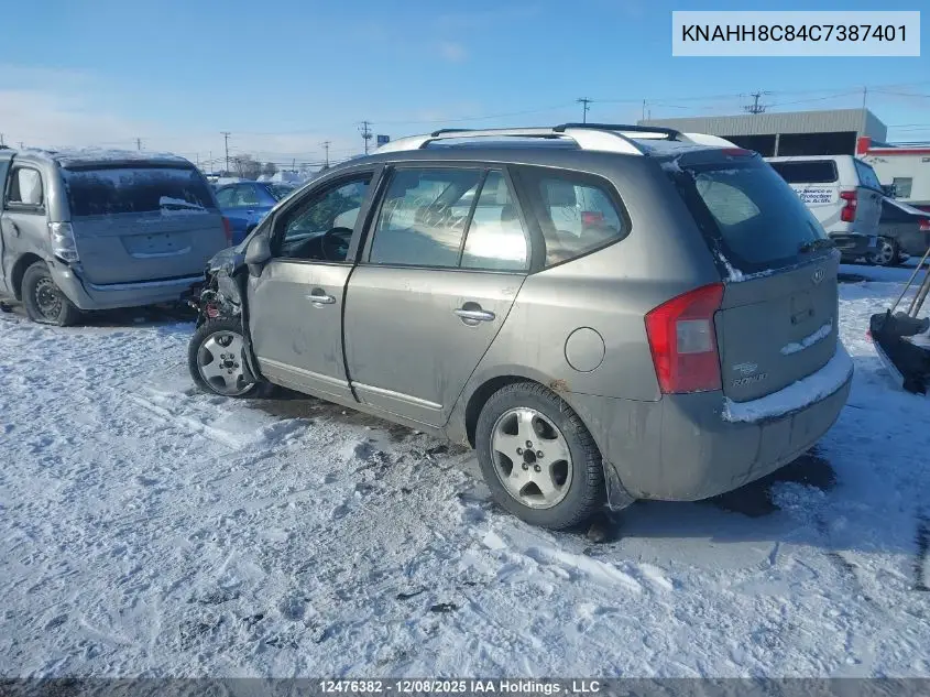 KNAHH8C84C7387401 2012 Kia Rondo Ex/Ex-Premium