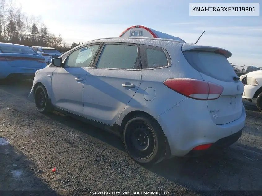KNAHT8A3XE7019801 2014 Kia Rondo Lx