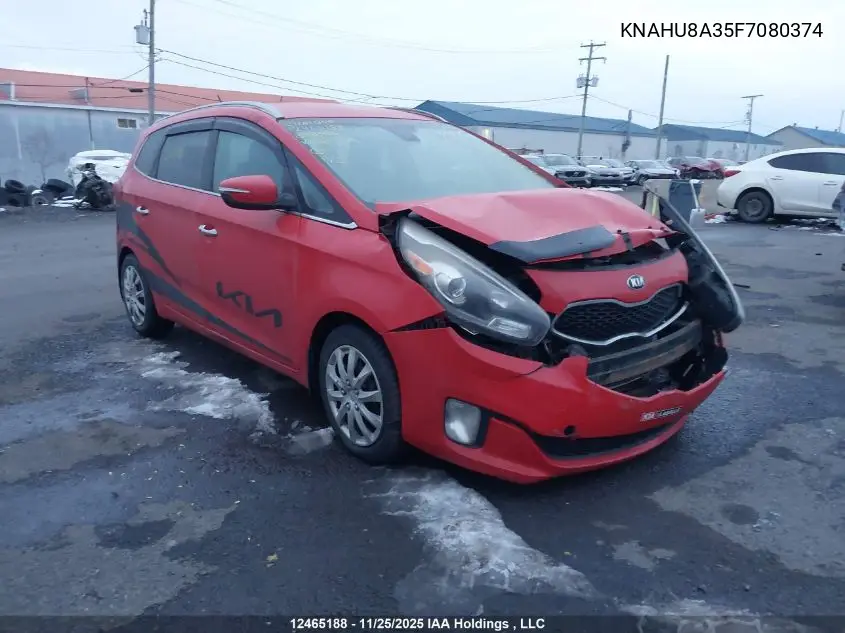 KNAHU8A35F7080374 2015 Kia Rondo Ex/Ex Luxury/Ex Value