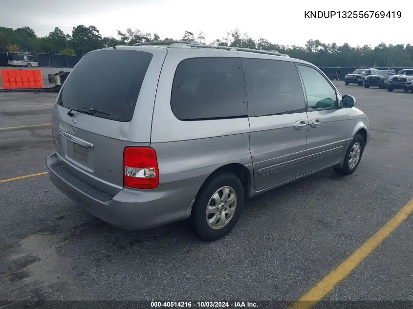 KNDUP132556769419 2005 Kia Sedona Ex/Lx