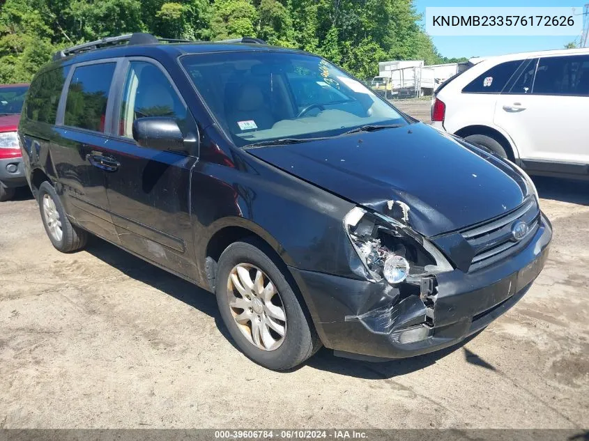 KNDMB233576172626 2007 Kia Sedona Ex