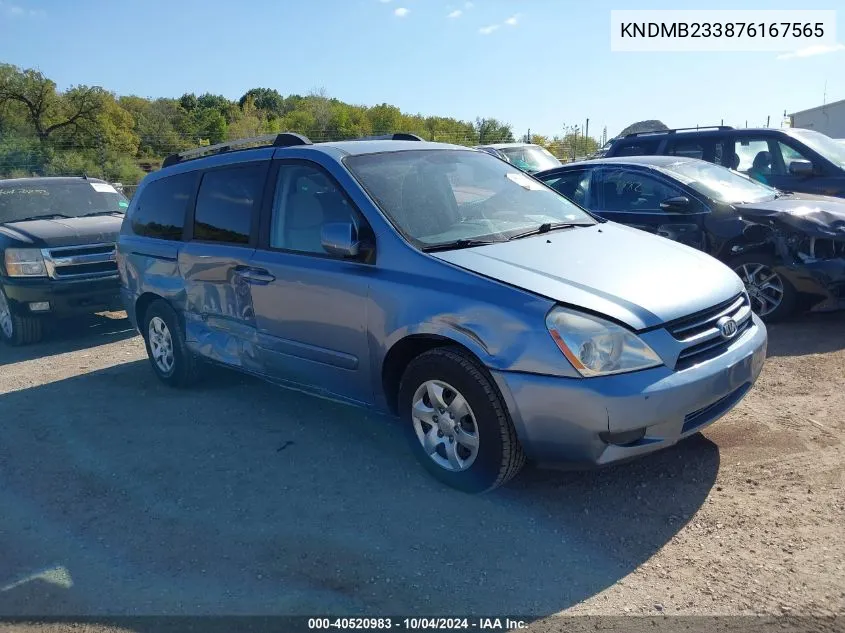 KNDMB233876167565 2007 Kia Sedona Lx