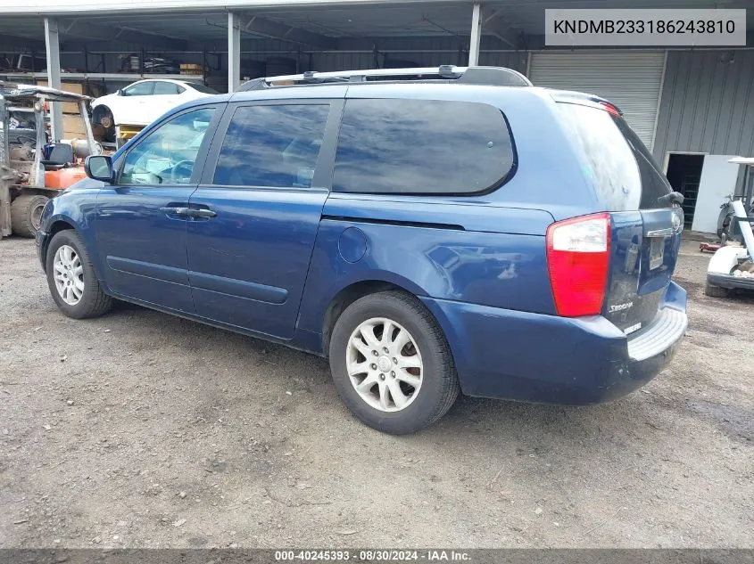 KNDMB233186243810 2008 Kia Sedona Ex