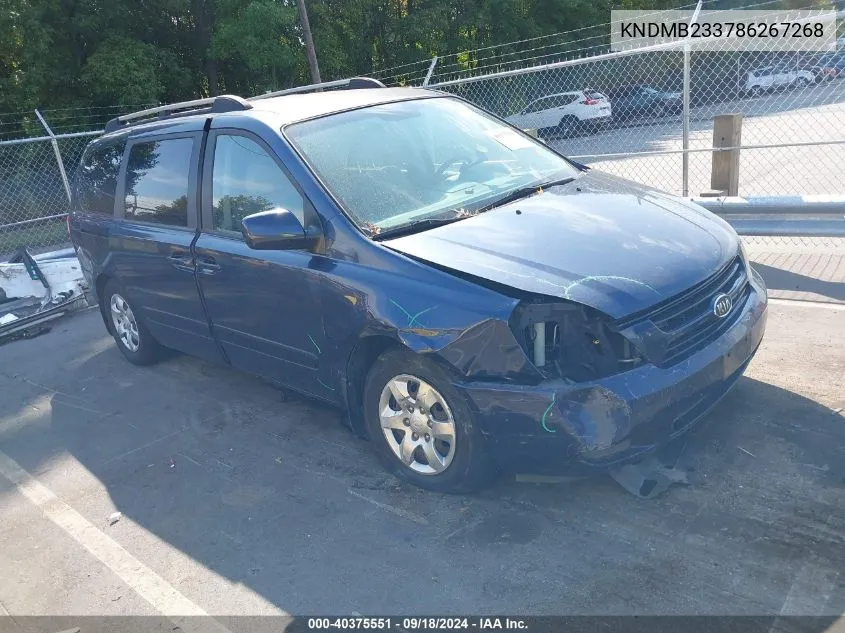 KNDMB233786267268 2008 Kia Sedona Ex/Lx