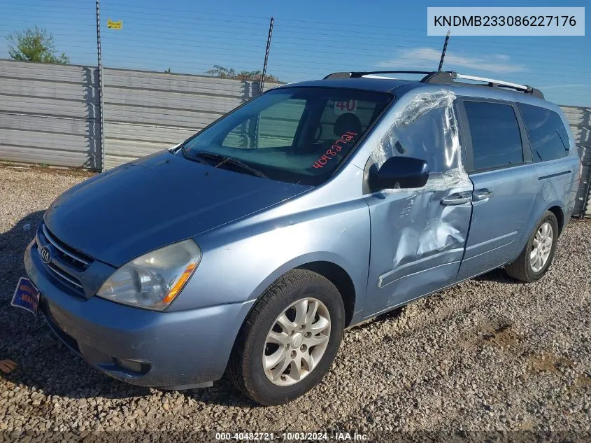 KNDMB233086227176 2008 Kia Sedona Ex