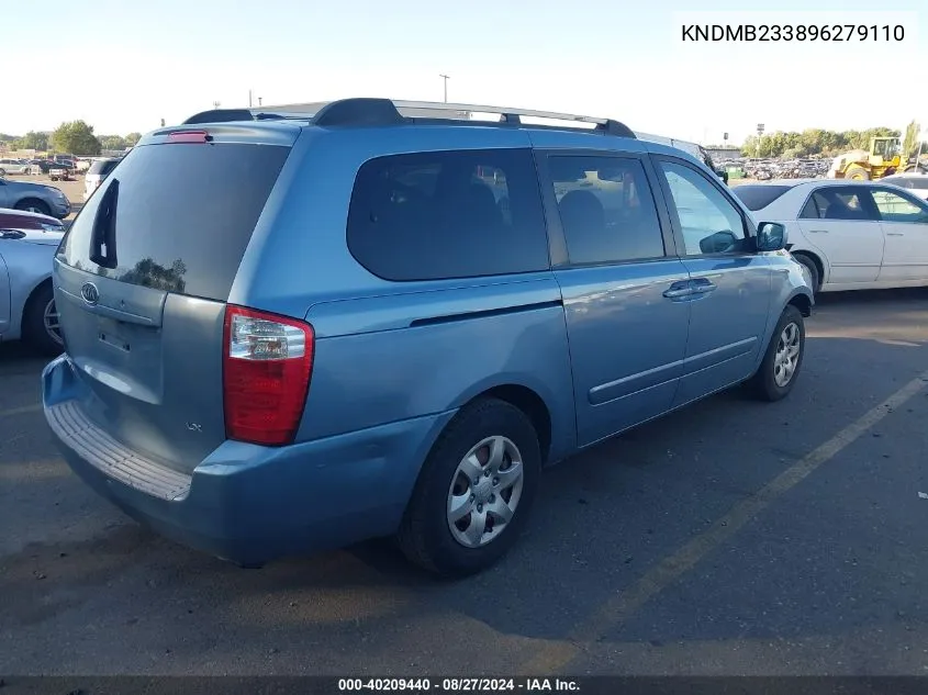 KNDMB233896279110 2009 Kia Sedona Lx